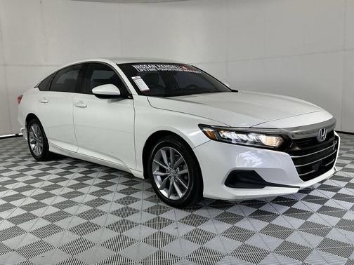 Platinum White Pearl 2021 Honda Accord LX 1.5T
