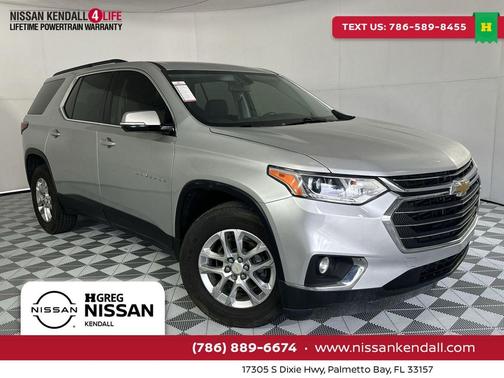 Silver Ice Metallic 2019 Chevrolet Traverse LT Cloth