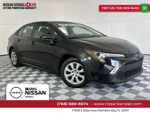 Black Sand Pearl 2022 Toyota Corolla LE