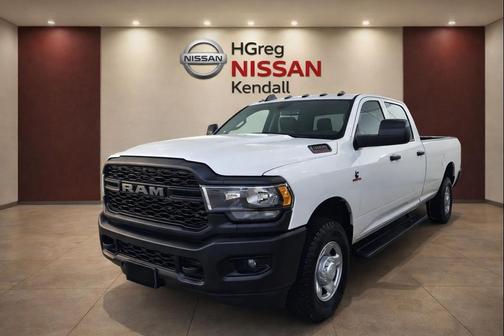 Bright White Clearcoat 2023 RAM 2500 Tradesman Crew Cab 4x4 8' Box