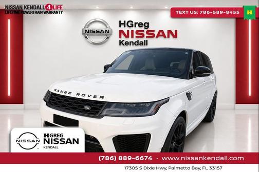 White 2018 Land Rover Range Rover Sport SVR