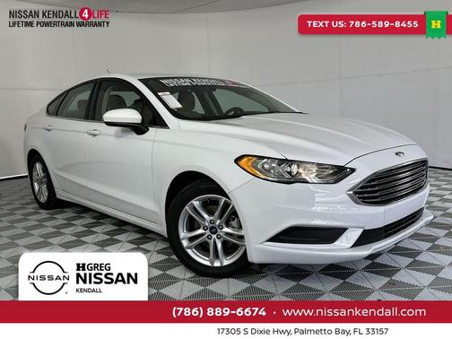 OXFORD WHITE 2018 Ford Fusion SE