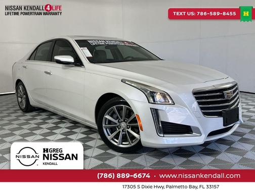 Crystal White Tricoat 2019 Cadillac CTS 2.0L Turbo