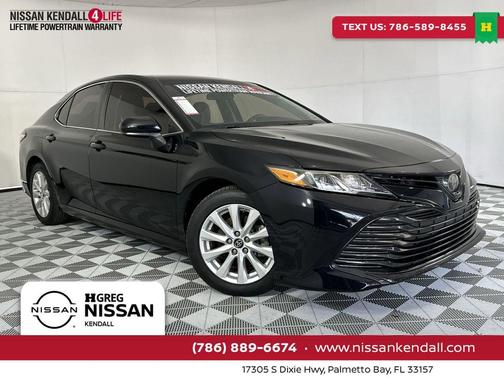 Midnight Black Metallic 2019 Toyota Camry LE