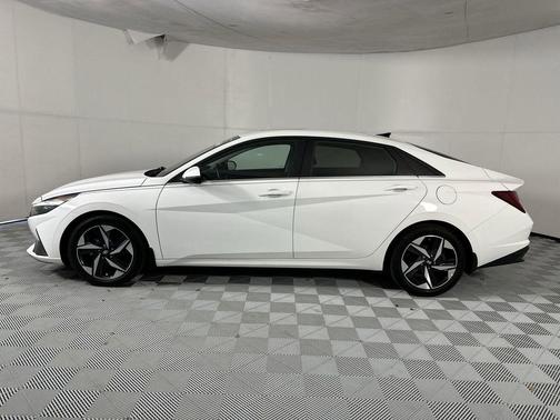 Lunar White 2023 Hyundai ELANTRA HEV Limited