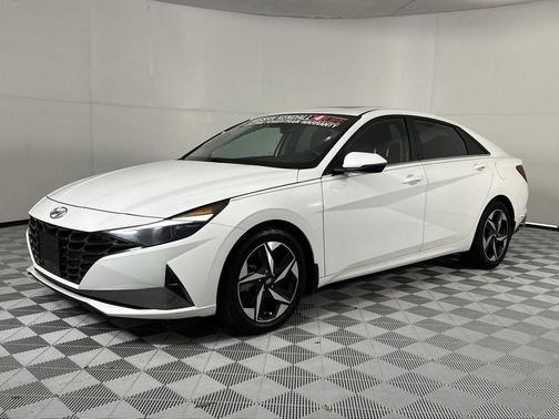 Lunar White 2023 Hyundai ELANTRA HEV Limited