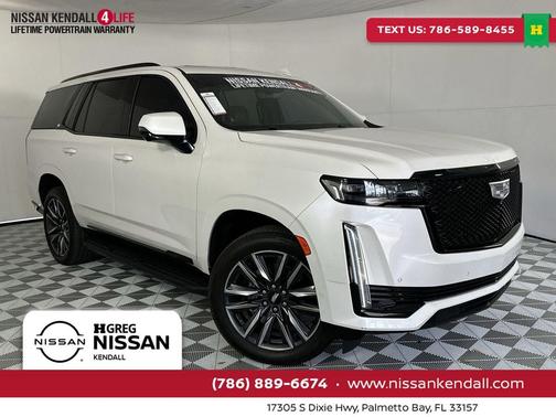 Crystal White Tricoat 2021 Cadillac Escalade Sport