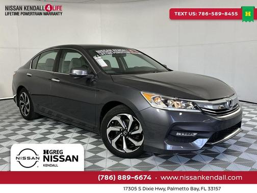 Gray 2017 Honda Accord EX-L