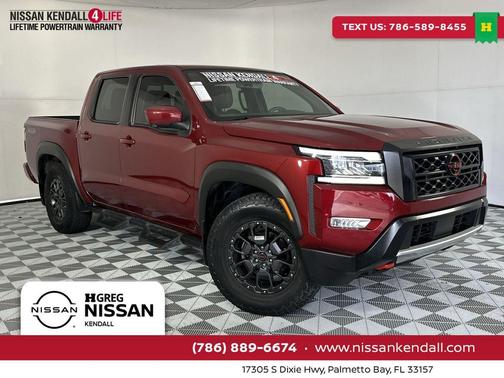 Cardinal Red Metallic Tricoat 2023 Nissan Frontier PRO-X