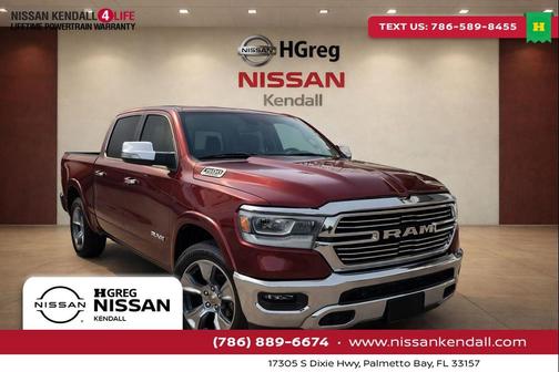 Delmonico Red Pearlcoat 2022 RAM 1500 Laramie