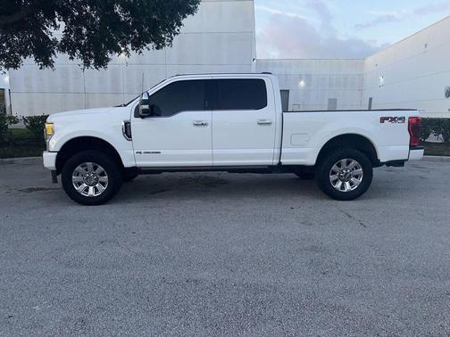 Star White Metallic Tri-Coat 2020 Ford F-250 Platinum