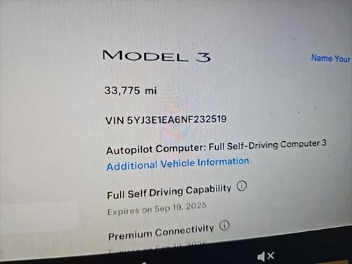 2022 Tesla Model 3 Standard Range