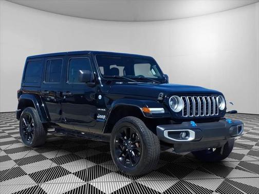 Black Clearcoat 2024 Jeep Wrangler 4xe Sahara 4xe