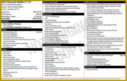 2024 Chevrolet Malibu FWD 1LT