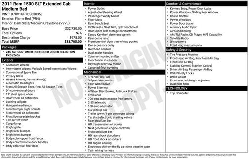 2011 Dodge Ram 1500 SLT
