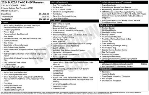 2024 Mazda CX-90 PHEV Premium