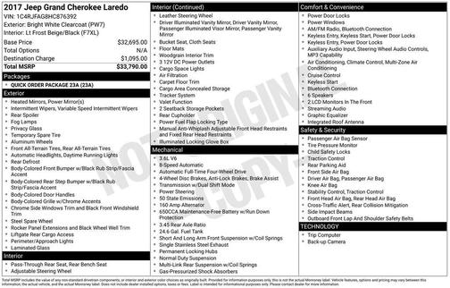 2017 Jeep Grand Cherokee Laredo