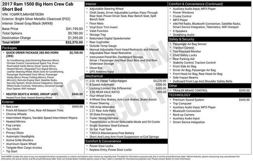 2017 RAM 1500 Big Horn