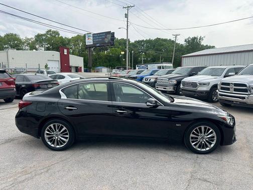 Black 2019 INFINITI Q50 3.0t LUXE