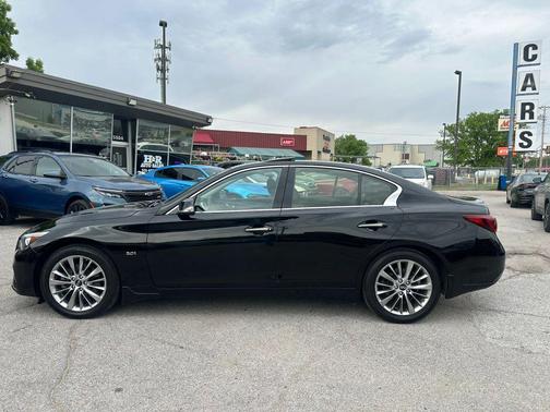 Black 2019 INFINITI Q50 3.0t LUXE