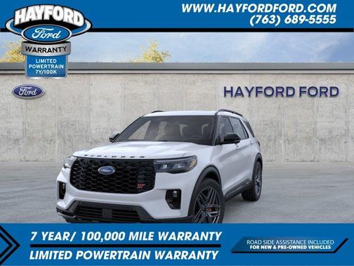Space White Metallic 2026 Ford Explorer ST