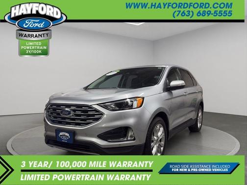 Iconic Silver Metallic 2024 Ford Edge Titanium