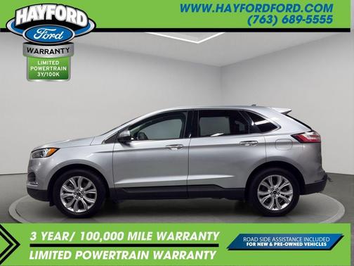 Iconic Silver Metallic 2024 Ford Edge Titanium
