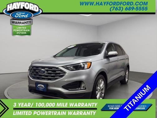 Iconic Silver Metallic 2024 Ford Edge Titanium