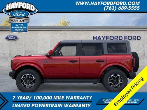 Ruby Red Metallic Tinted Clearcoat 2026 Ford Bronco Outer Banks