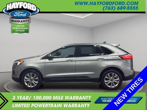 Iconic Silver Metallic 2024 Ford Edge Titanium