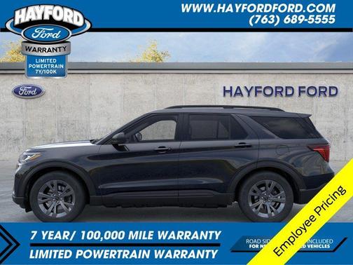 Agate Black Metallic 2026 Ford Explorer Active