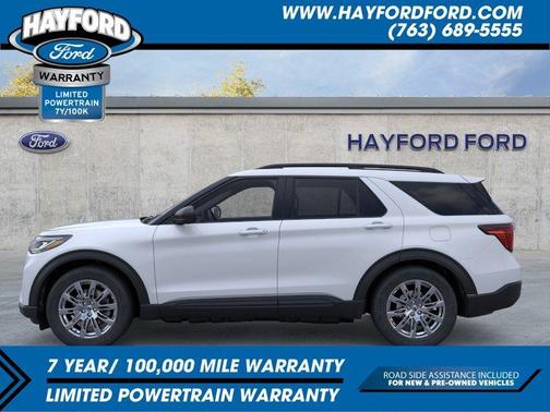 Space White Metallic 2026 Ford Explorer Active