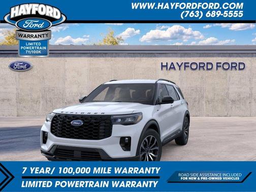 Space White Metallic 2026 Ford Explorer ST-Line