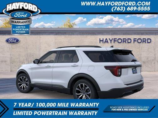 Space White Metallic 2026 Ford Explorer ST-Line