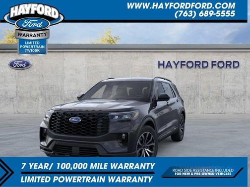 Agate Black Metallic 2026 Ford Explorer ST-Line