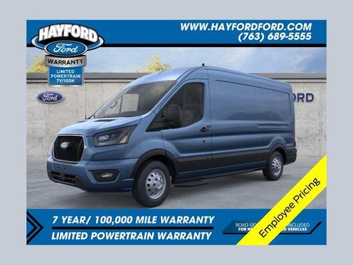Blue Metallic 2026 Ford Transit-350 148 WB Medium Roof Cargo