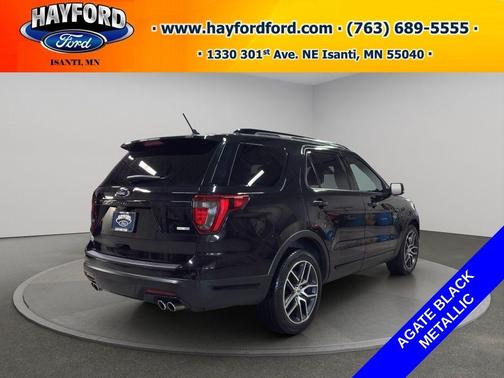 Black 2019 Ford Explorer sport