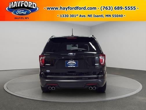 Black 2019 Ford Explorer sport