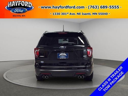 Black 2019 Ford Explorer sport