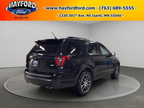 Black 2019 Ford Explorer sport