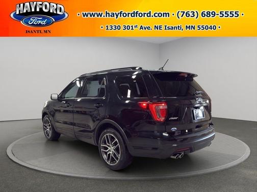 Black 2019 Ford Explorer sport