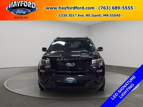 Black 2019 Ford Explorer sport