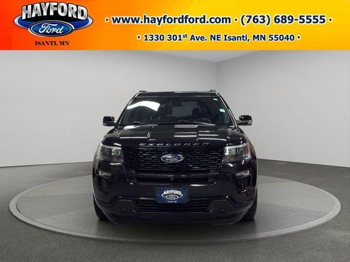 Black 2019 Ford Explorer sport
