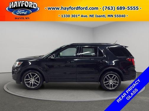 Black 2019 Ford Explorer sport