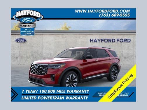 Rapid Red Metallic Tinted Clearcoat 2026 Ford Explorer Platinum