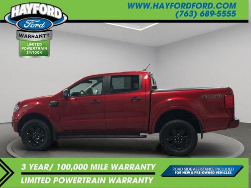Red 2020 Ford Ranger XLT