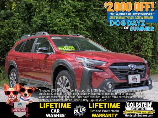 Crimson Red Pearl 2025 Subaru Outback Limited