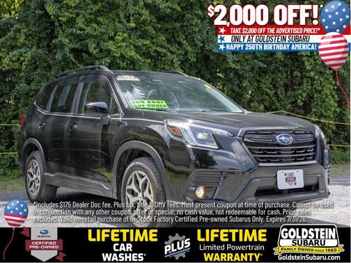 Crystal Black Silica 2023 Subaru Forester Premium