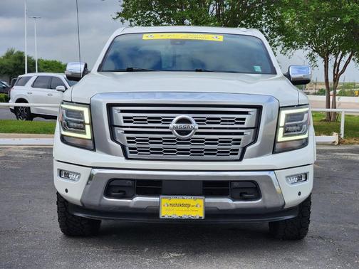 White 2021 Nissan Titan Platinum Reserve