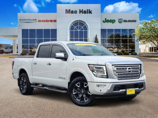White 2021 Nissan Titan Platinum Reserve